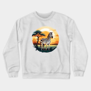 Zebra Lover Crewneck Sweatshirt